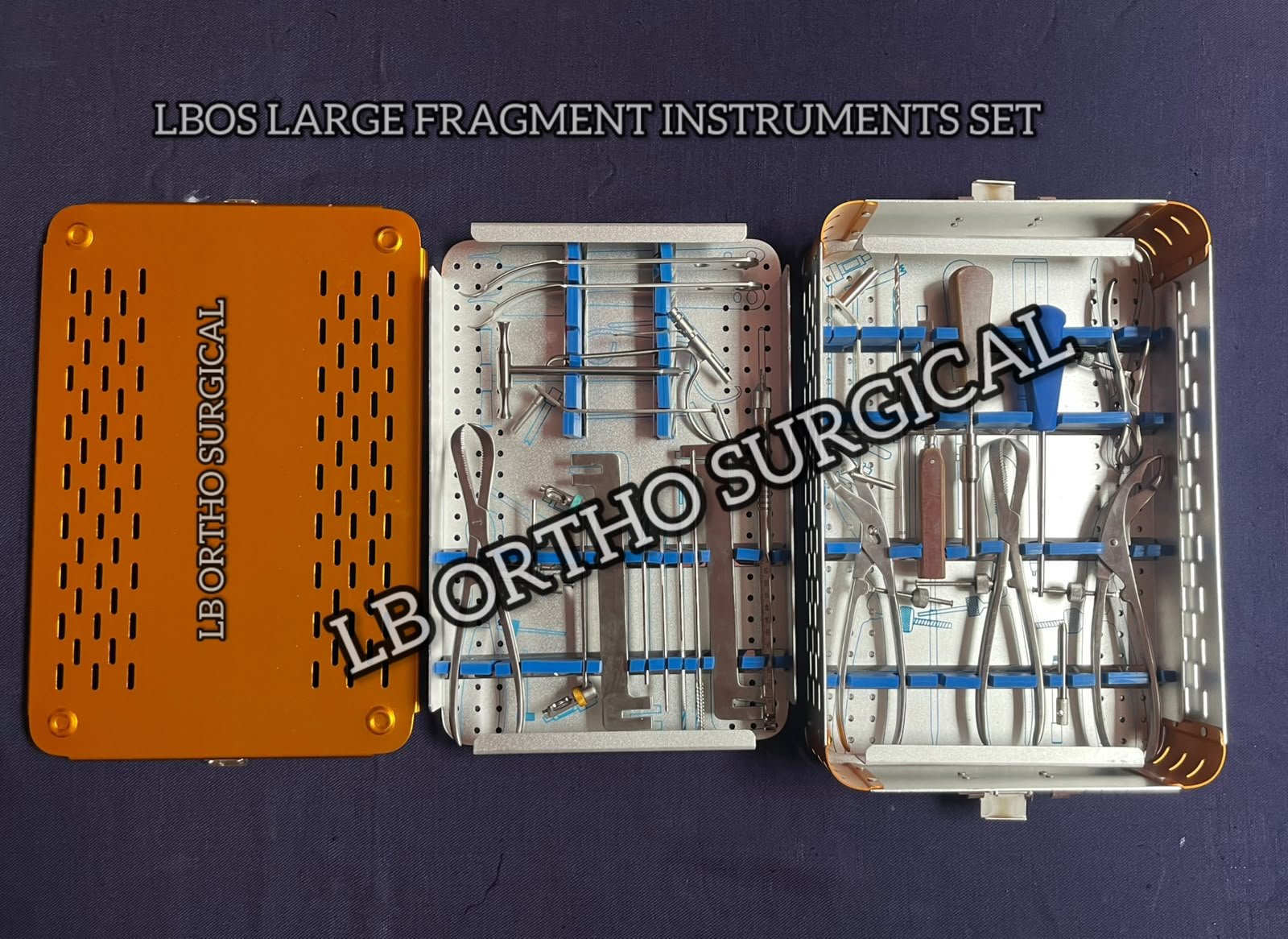 L.B. Ortho Surgical instrument tray set